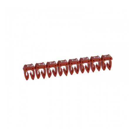 Marcador número: 2 para cable 4-6mm2 rojo x20und