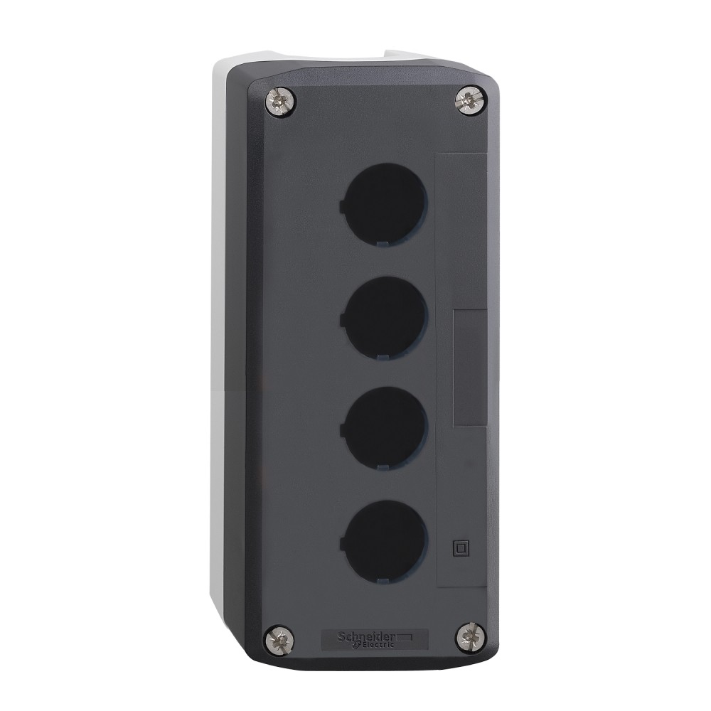 Caja vacía termoplástica para pulsador de 4 orificios 22mm IP65