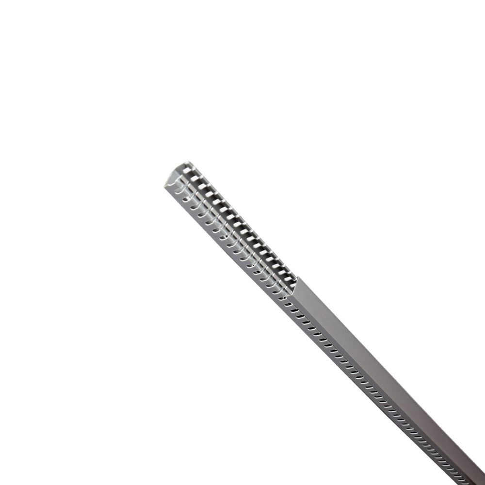 Canaleta ranurada de PVC 40x40mm 2mts