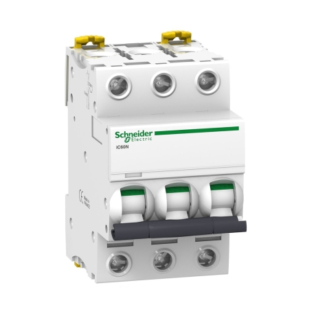 Interruptor termomagnético 3x16A 20/10/6kA 240/400/440V tipo C iC60N