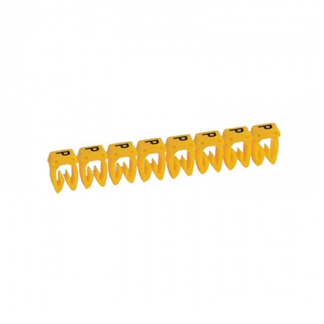 Marcador letra: P para cable 0.5-1.5mm2 x30und