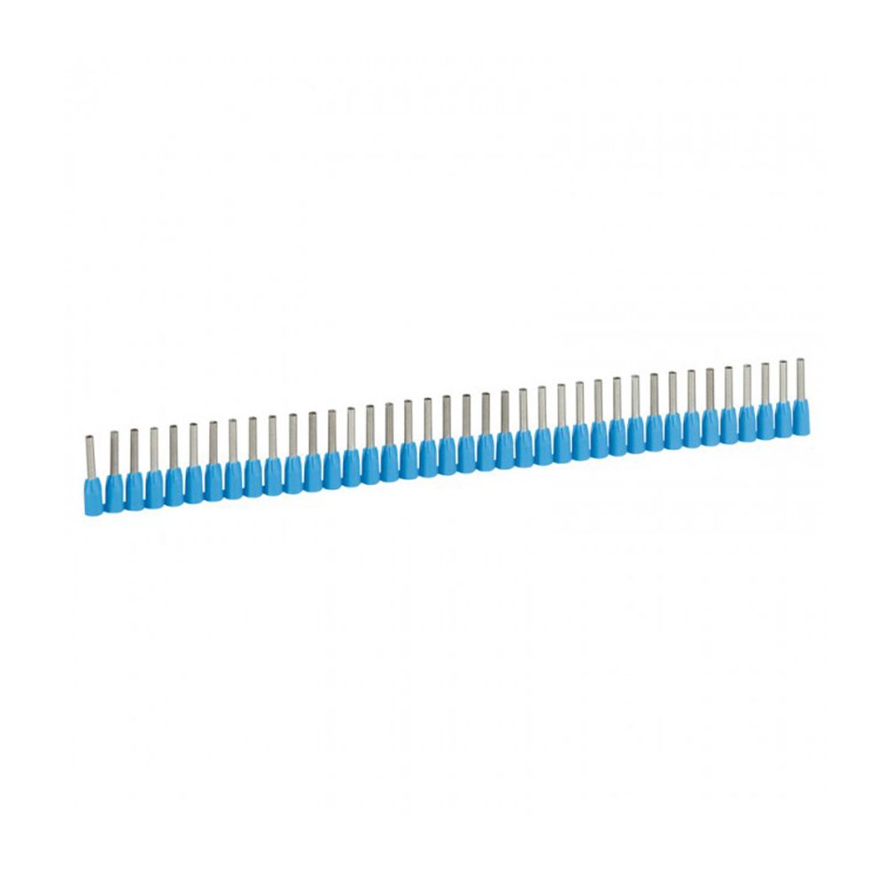 Terminal aislado sobremoldeado 20AWG (0.75mm2) azul x40und
