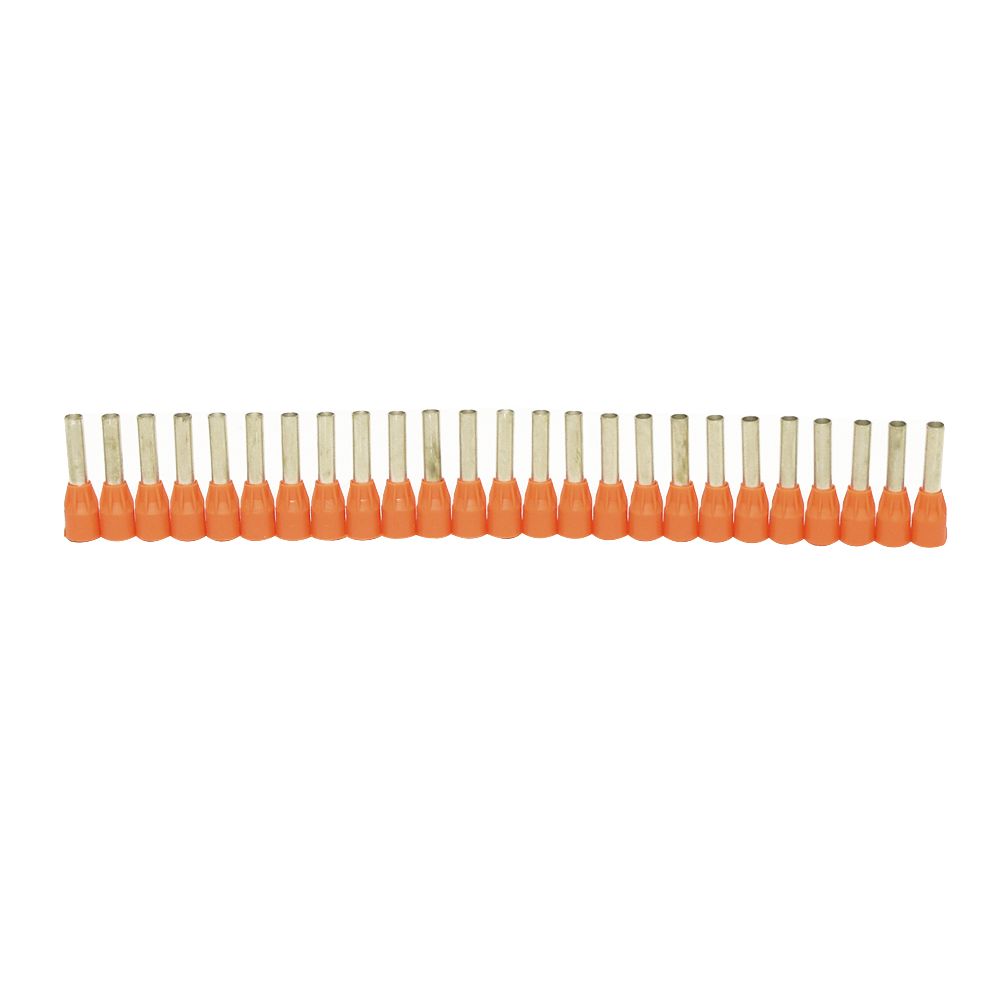 Terminal aislado sobremoldeado 12AWG (4mm2) anaranjado x25und