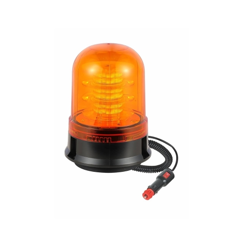 Luz rotativa 12VDC color ámbar IP55 MicroHot MRT-2M con base magnética