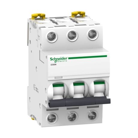 Interruptor termomagnético 3x40A 20/10/6kA 240/400/440V tipo C iC60N