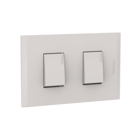Interruptor doble unipolar 10A 250V Arena Modus Style