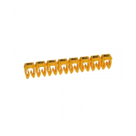 Marcador símbolo: + para cable 0.5-1.5mm2 amarillo x30und