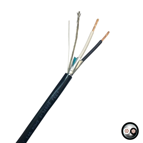 Cable instrumentación apantallado 1x2x16AWG 300V 90°C libre de halógeno, UL