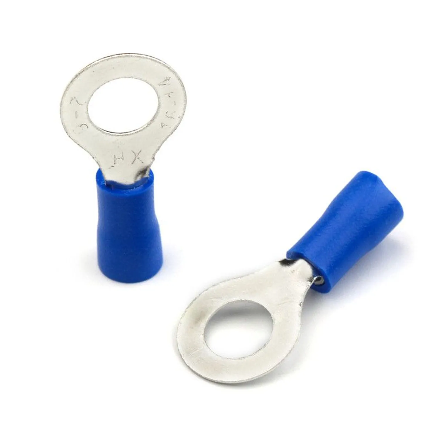 Terminal Aislado 1/4" Tipo Ojal Azul (Cable 16-14 awg) X 20 UND