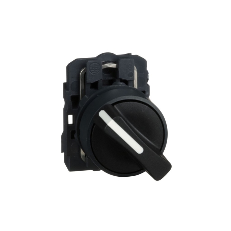 Selector manija corta no luminoso 2 posiciones fijas 22mm metal 1NA