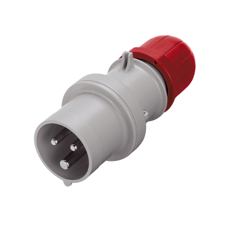 Enchufe industrial 2x32A+T 415V IP44 9h Optima