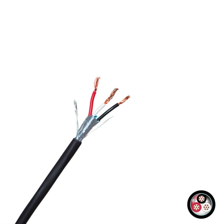 Cable instrumentación apantallado 1x3x18AWG 300V 90°C libre de halógeno, UL