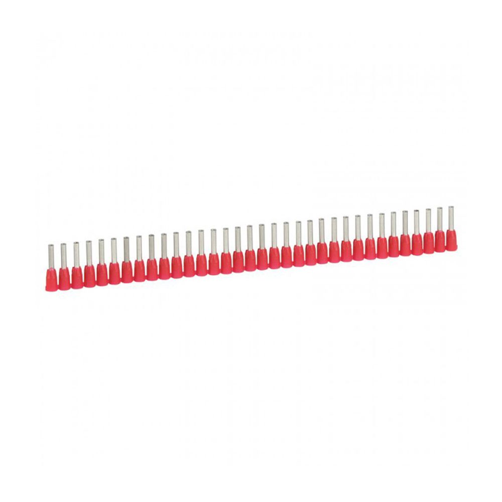 Terminal aislado sobremoldeado 18AWG (1mm2) rojo x40und