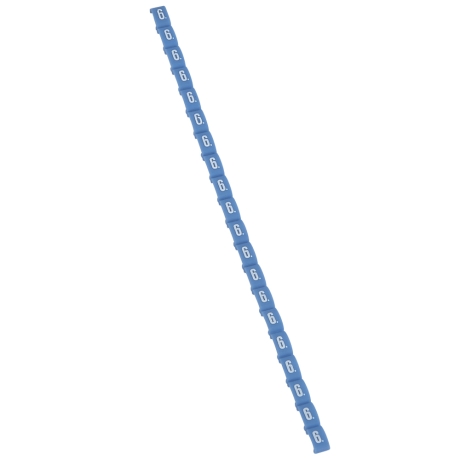 Dígitos Duplix número 6 azul x20und