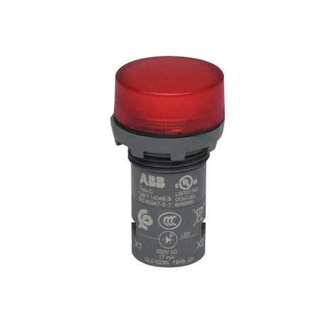 Piloto rojo 22mm 230VAC
