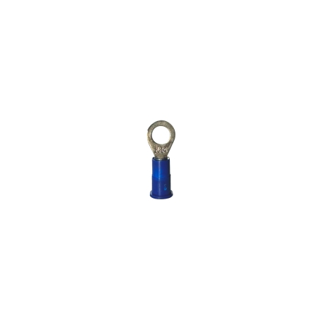 Terminal anillo aislado 14-16AWG 3/8" (10.0mm) azul
