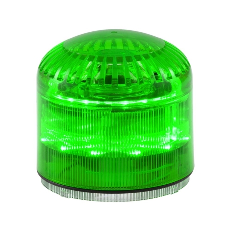 Sirena/baliza LED verde 12/24VAC/DC 115dB IP65 (MLINE)