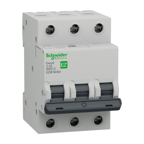 Interruptor termomagnético 3x63A 10kA/6kA 240/480VAC