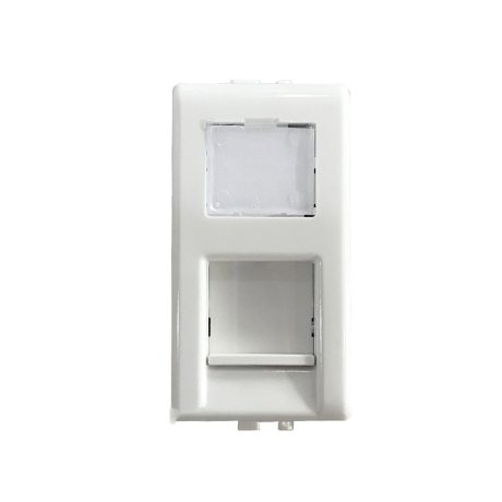 Toma RJ45 UTP CAT.6 1 módulo blanco Matix
