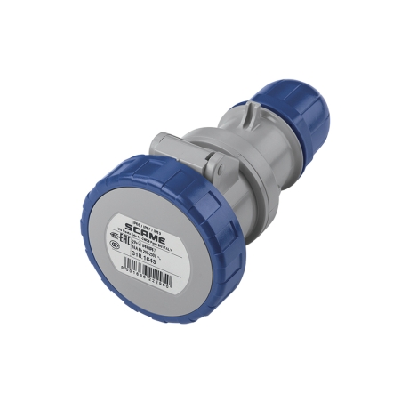 Tomacorriente aéreo industrial 2x16A+T 250V IP67 6h Optima