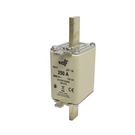 Fusible NH-I 250A 500VAC IDC 120kA con indicador gL-gG