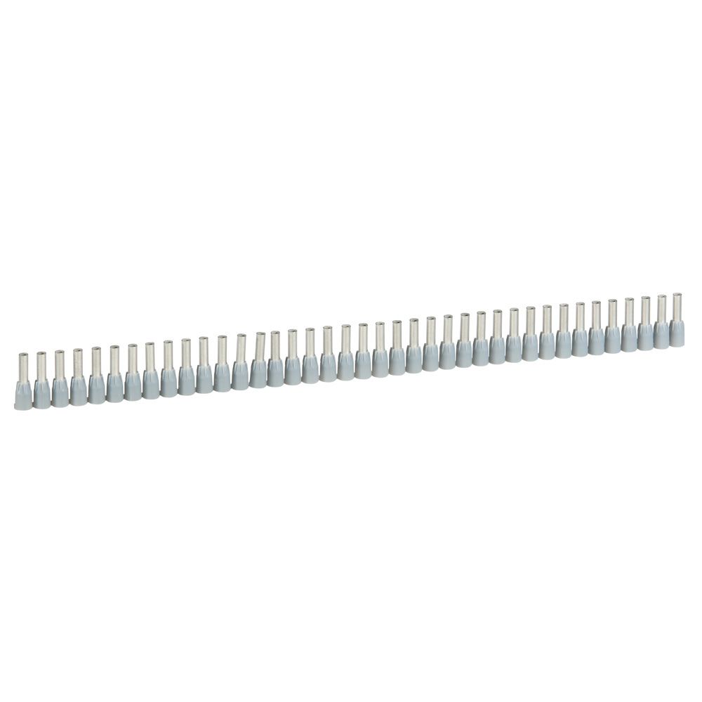 Terminal aislado sobremoldeado 14AWG (2.5mm2) gris x40und