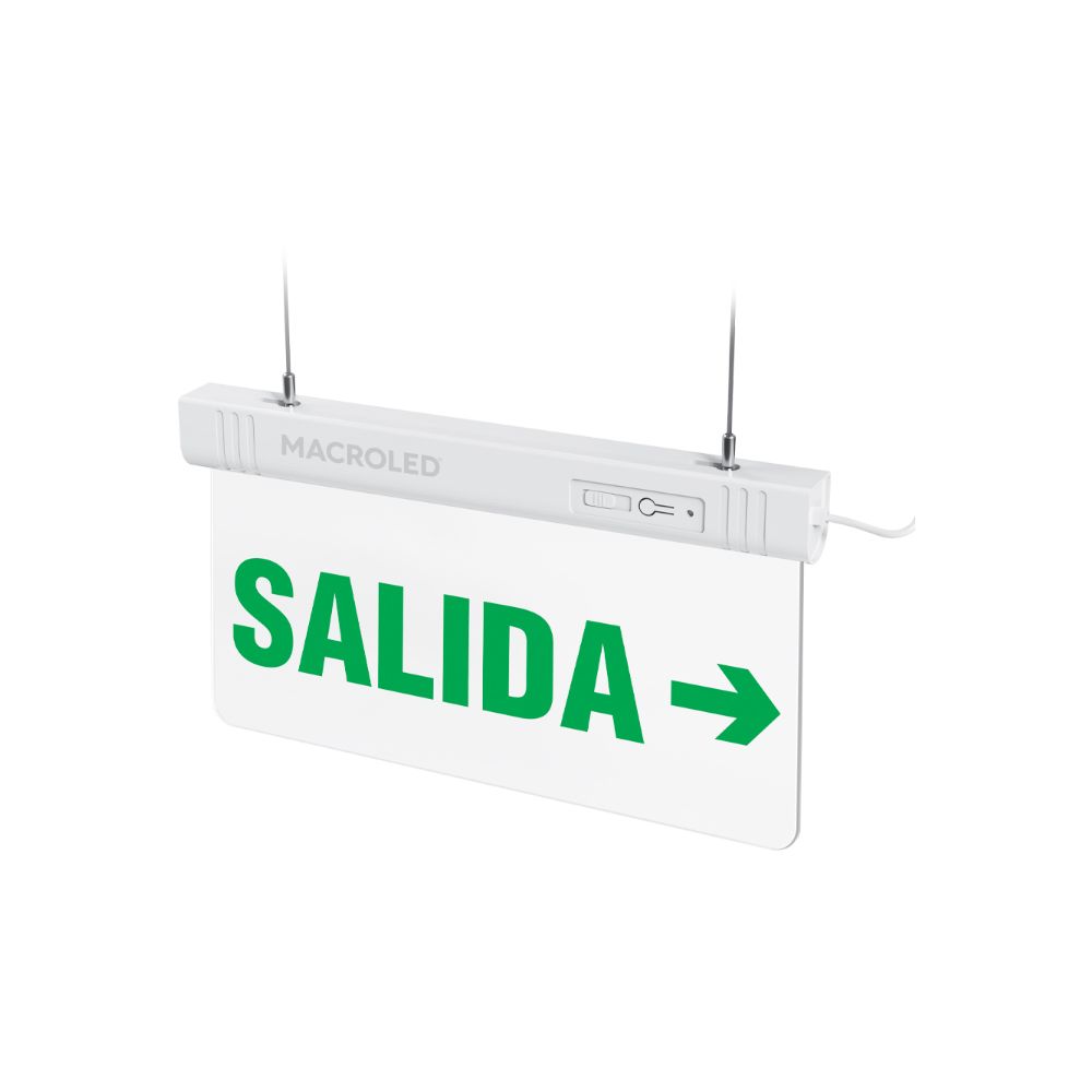 Luminaria de emergencia señal LED CSL-Salida derecha 1W