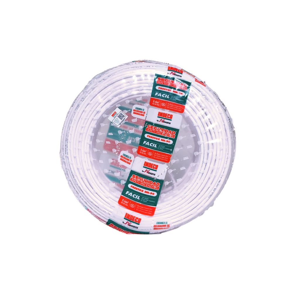 Cable NH-90 2.5mm2 450/750V libre de halógeno blanco, clase 2, x rollo, Practicable