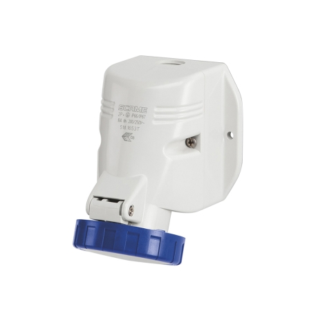 Tomacorriente p/adosar industrial 2x16A+T 250V IP67 6h Optima