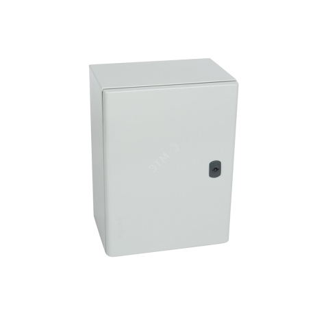 Tablero para adosar metálico 400x300x200mm con puerta c/plancha de montaje