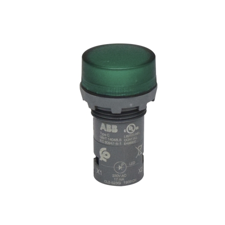 Piloto verde 22mm 110V-130VAC