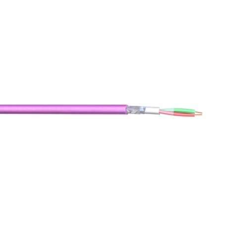 Cable PROFIBUS DP 1x2x22AWG color violeta libre de halógenos UL