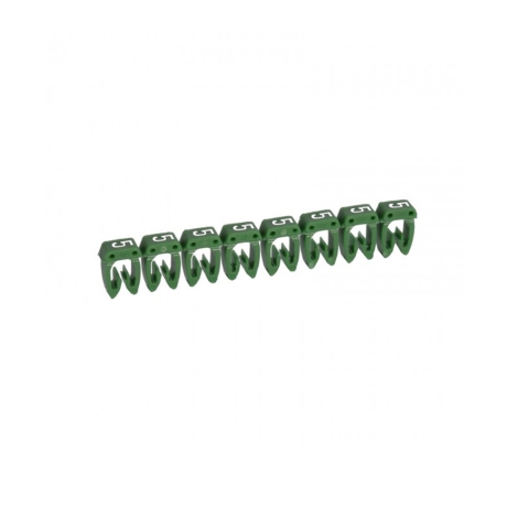 Marcador número 5 para cable 0.5-1.5mm2 verde x30und